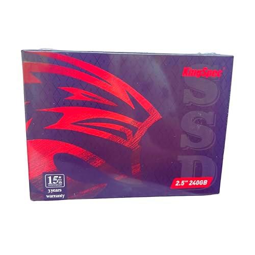 KingSpec SSD SATA de 240 GB de 2.5 pulgadas con carcasa ABS