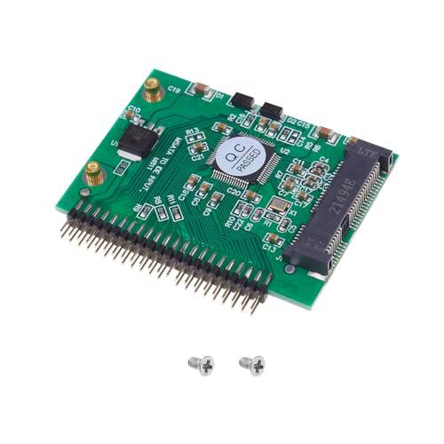 MSATA SSD de media altura de perfil bajo a carcasa de disco duro IDE de 2,5 pulgadas 44 pines MSATA SSD 5V con tornillo para ordenador portátil de sobremesa