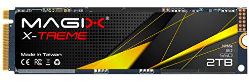 Magix SSD M.2 Gen4x4 2TB X-Treme, Velocidad de Lectura/Escritura de hasta 7200/6800 MB/s