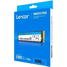 Lexar Disque SSD NM610 Pro 500Go - NVMe M.2 Tipo 2280