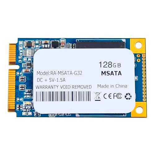 BQTEC Disco Duro mSATA III 128GB SSD 500MB/s DC + 5V-1.5A 2.5&quot;