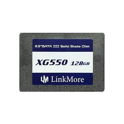 LinkMore XG550 128GB SSD, Disco Duro SSD SATA III de 2,5" (6 GB/s)