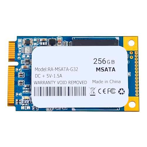 BQTEC Disco Duro mSATA III 256GB SSD 500MB/s DC + 5V-1.5A 2.5&quot;