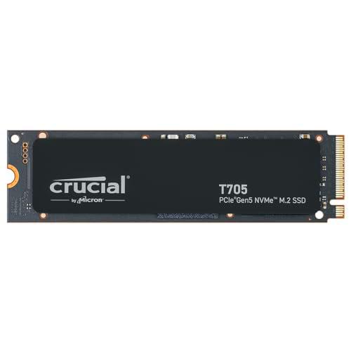 Crucial T705 SSD 4TB PCIe Gen5 NVMe M.2 SSD Interno Gaming (Nuevo 2024)