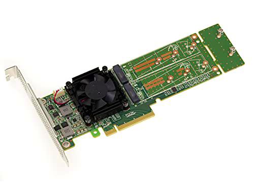 Kalea-INFORMATIQUE Tarjeta controladora M2 PCIe 3.0 x8 para 2 SSD M.2 NVMe M Key