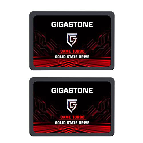 Gigastone - Disco Duro Interno SSD 256 GB, Paquete de 2 Unidades SSD