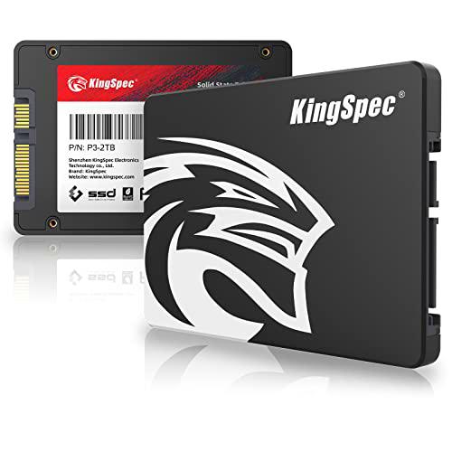 Kingspec SSD 2TB 2,5 "SATA III SSD, TLC 3D NAND Flash Disco Duro SSD 2TB Interno Lectura de hasta 570 MB/s
