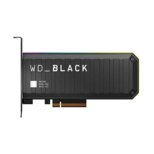 WD_BLACK AN1500 de 1 TB SSD NVMe AIC (tarjeta complementaria), velocidades de hasta 6500 MB/s en lectura &amp; 4100 MB/s en escritura