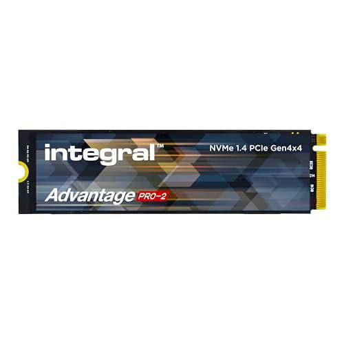 Integral Advantage Pro-2 M.2 2280 PCIe Gen4 X4 NVMe 1.4 SSD de 4 TB de hasta 7200 MB/s de Lectura y 6200 MB/s de Escritura