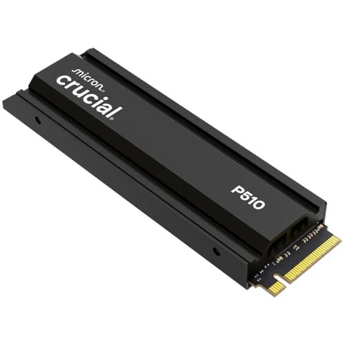 Crucial P510 SSD 1TB PCIe 5.0 x5 Gen5 NVMe M.2 SSD Interno con Disipador