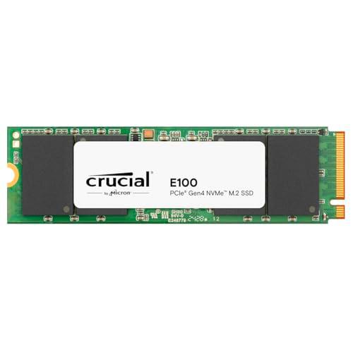 Crucial E100 1TB PCIe Gen4 NVMe M.2 SSD Interno, hasta 5.000 MB/s