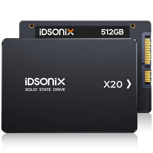 iDsonix 512GB SSD SATA 2.5" Disco Duro Interno, Velocidad de Lectura con hasta 500MB/s