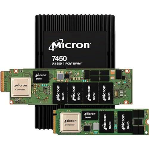 Micron SSD 7450 Pro|1.92TB|M.2|NVMe|3D NAND | Escribir Velocidad 2400 MBytes/seg|Read Speed 5000 MBytes/seg|TBW 3650 TB|MTBF 2000000 Horas | MTFDKBG1T9TFR-1BC1ZABZAB. YYR