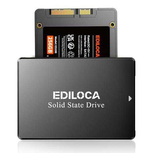 Ediloca ES106 - Disco Duro Interno SSD SATA III de 256 GB 3D TLC NAND Flash de 2.5 Pulgadas