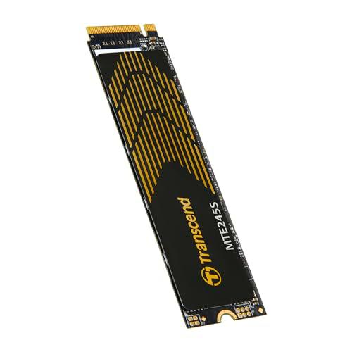 Transcend TS250GMTE245S - Unidad Interna de Estado sólido para Juegos M.2 PCIe Gen4x4 2280 NVMe de 250 GB con disipador de Calor de grafeno