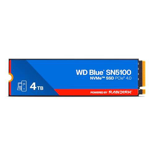 WD Blue SN5100 NVMe SSD de 4 TB (hasta 6900 MB/s de Velocidad de Lectura