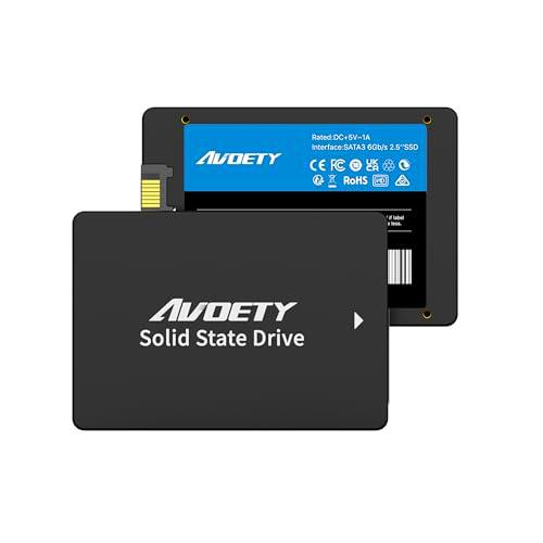 AVOETY 256GB 2.5" SATA III SSD - Velocidad de Lectura 550MB/s