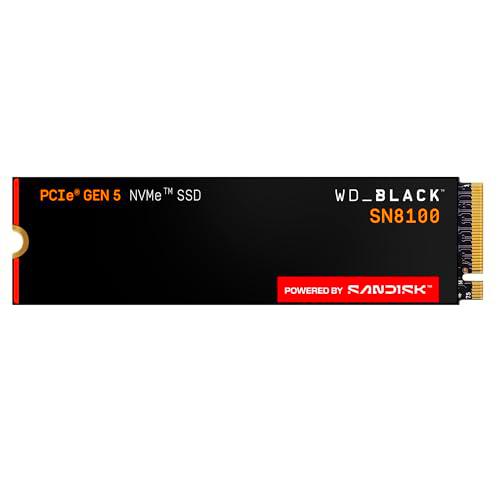 WD_Black SN8100 NVMe SSD de 8 TB (velocidades de Lectura secuenciales de hasta 14 900 MB/s