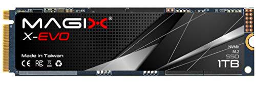 Magix X-EVO M.2 PCIe SSD Velocidad de Lectura/Escritura de hasta 2500/1500 MB/s Gen3x4 NVMe 3D NAND (1TB)