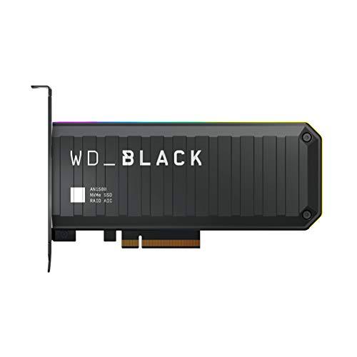 WD_BLACK AN1500 de 4 TB SSD NVMe AIC (tarjeta complementaria), velocidades de hasta 6500 MB/s en lectura &amp; 4100 MB/s en escritura